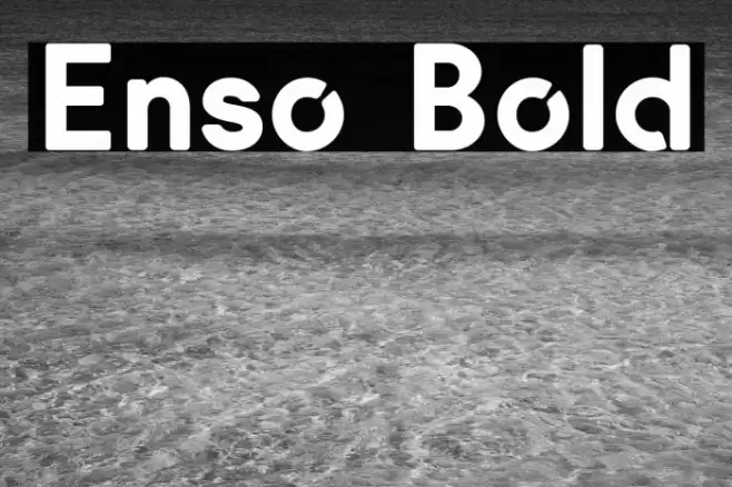 Enso Bold Font examples