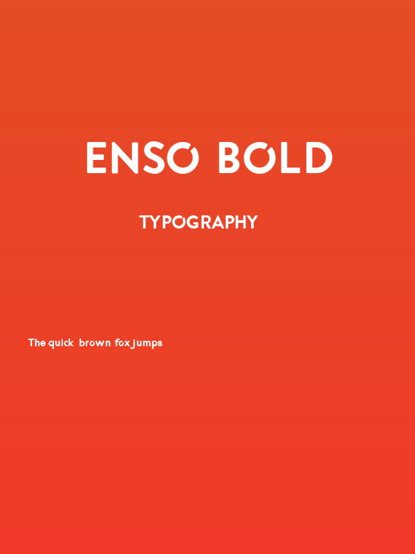 Enso Bold Poster