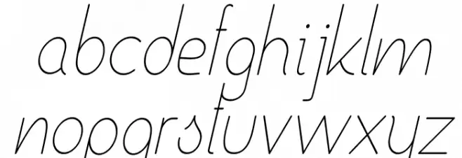 Ensure Medium Italic फ़ॉन्ट लोअरकेस