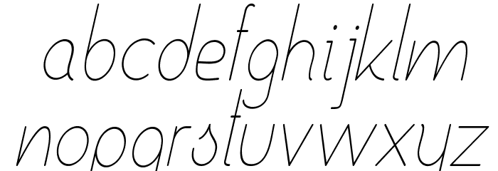 Ensure Medium Italic Font LOWERCASE