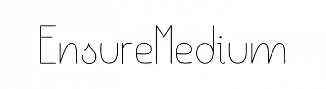 Ensure Medium  Descarca Fonturi Gratis