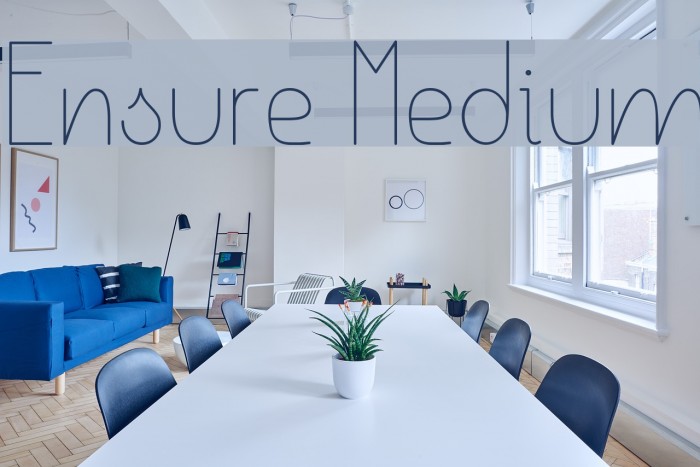 Ensure Medium Font examples