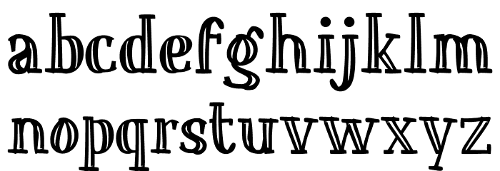 Entah Font LOWERCASE