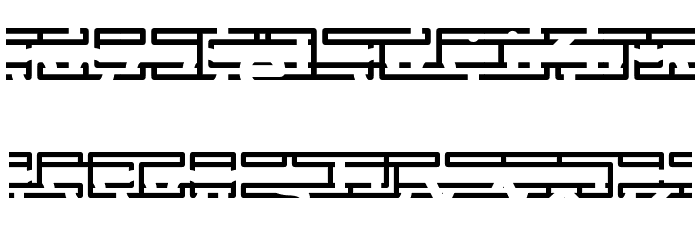 Entangled Layer B BRK Font LOWERCASE