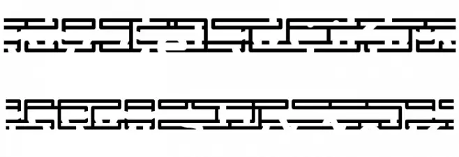 Entangled Layer B BRK 字体 小写