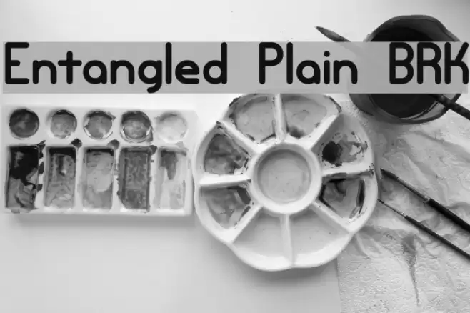 Entangled Plain BRK Font examples