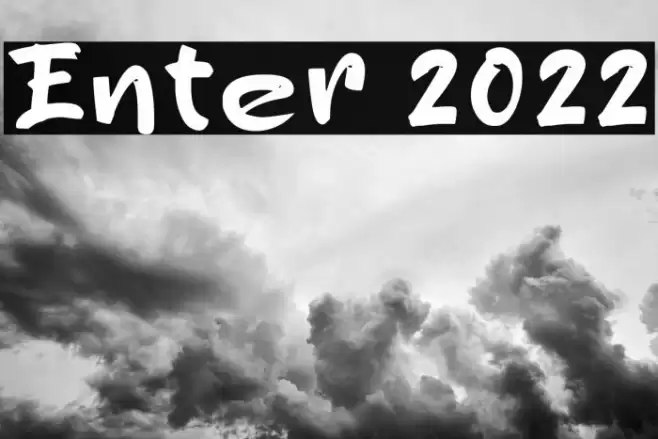 Enter 2022 Font examples