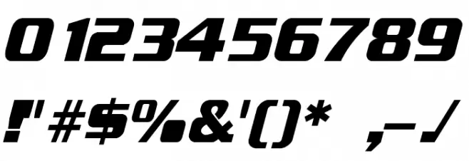 Enter Sansman Bold Italic フォント その他の文字