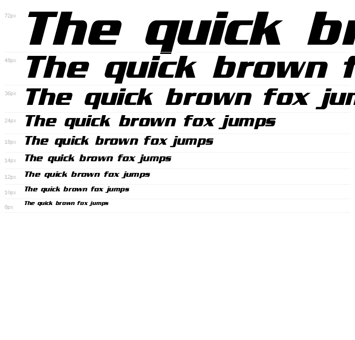 Enter Sansman Bold Italic Waterfall