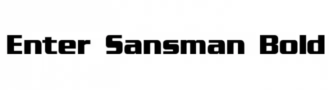 Enter Sansman Bold  Fuentes Gratis Descargar
