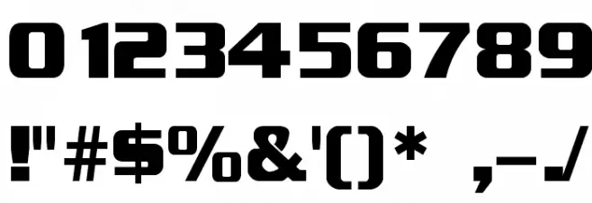 Enter Sansman Bold Font OTHER CHARS