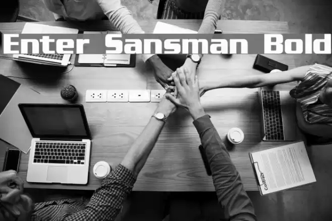 Enter Sansman Bold Font examples