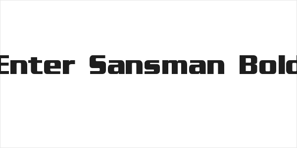Enter Sansman Bold Logo