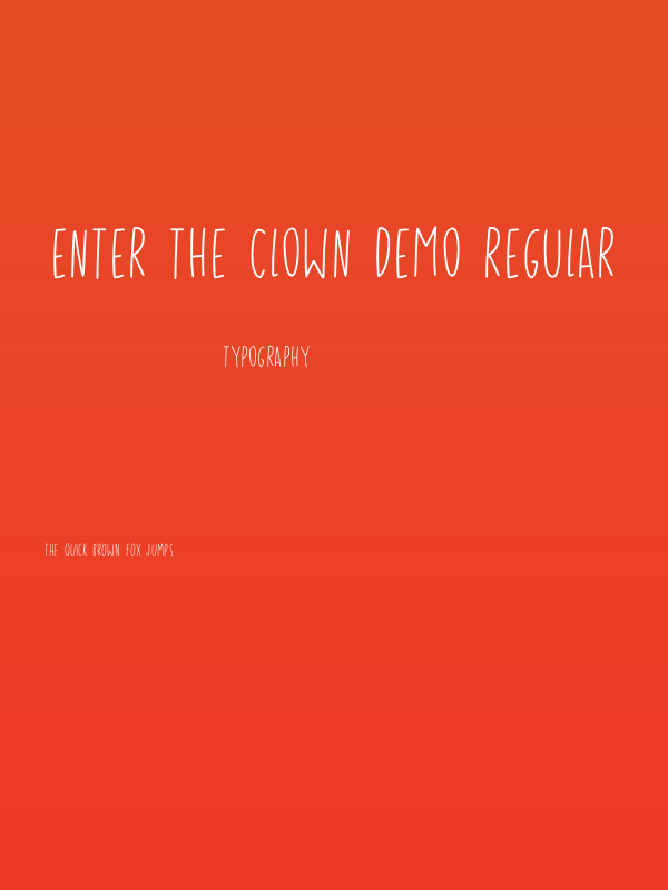 Enter The Clown DEMO Regular Poster