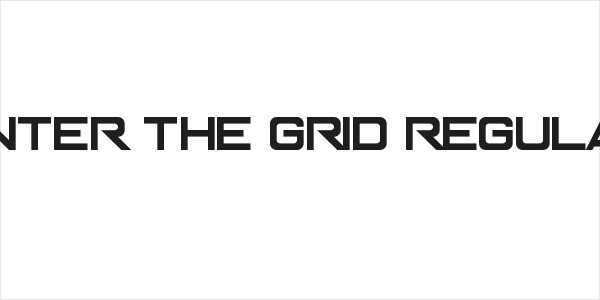 Enter The Grid Regular Logo