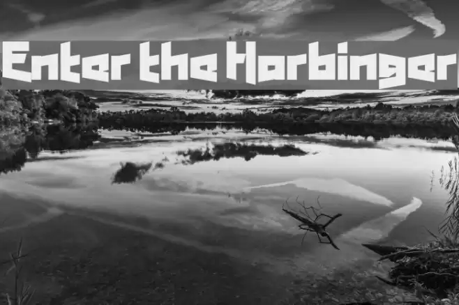 Enter the Harbinger Font examples