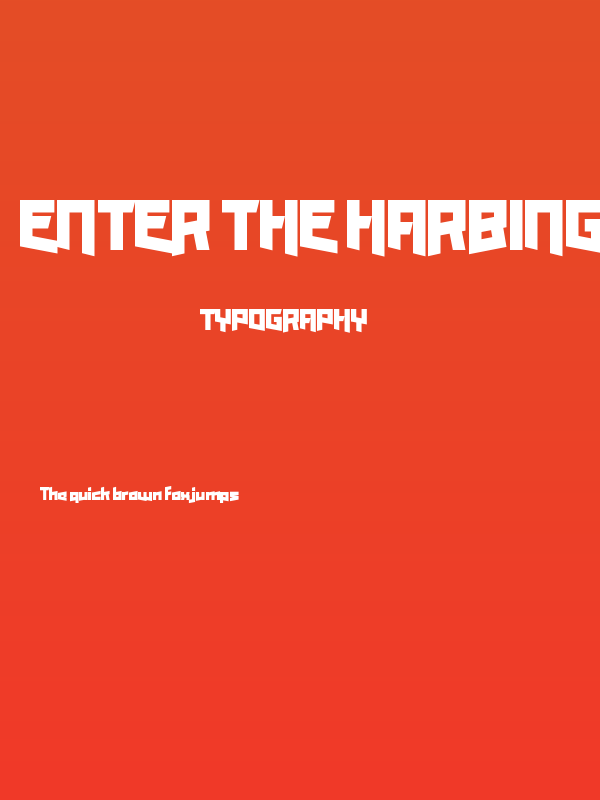 Enter the Harbinger Poster