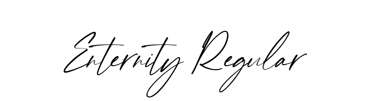 Enternity Regular  Скачать бесплатные шрифты