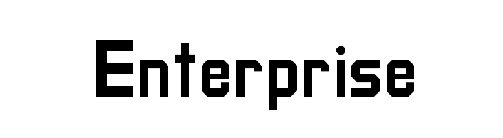 Enterprise  Frei Schriftart Herunterladen