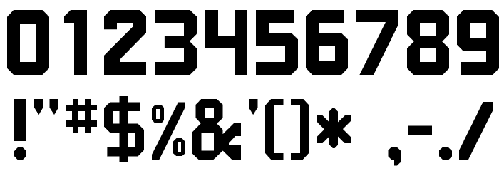 Enterprise Font OTHER CHARS