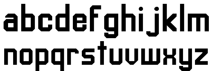 Enterprise Font LOWERCASE