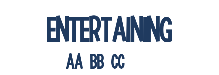 Entertaining Font Preview