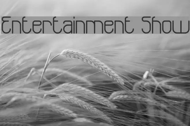 Entertainment Show Font examples