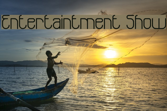 Entertaintment Show Font examples