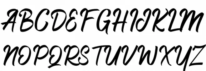 Enthernity Schriftart Groß