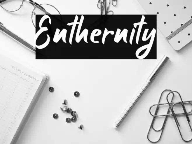 Enthernity Caratteri examples