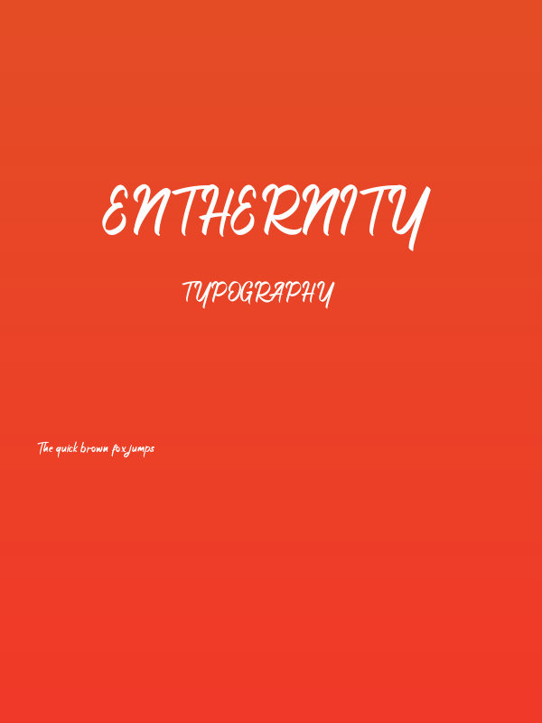 Enthernity Poster
