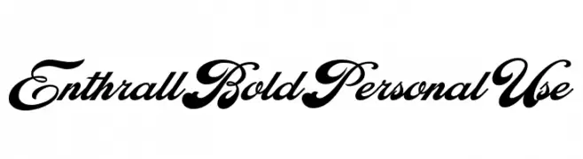 Enthrall Bold Personal Use  Frei Schriftart Herunterladen
