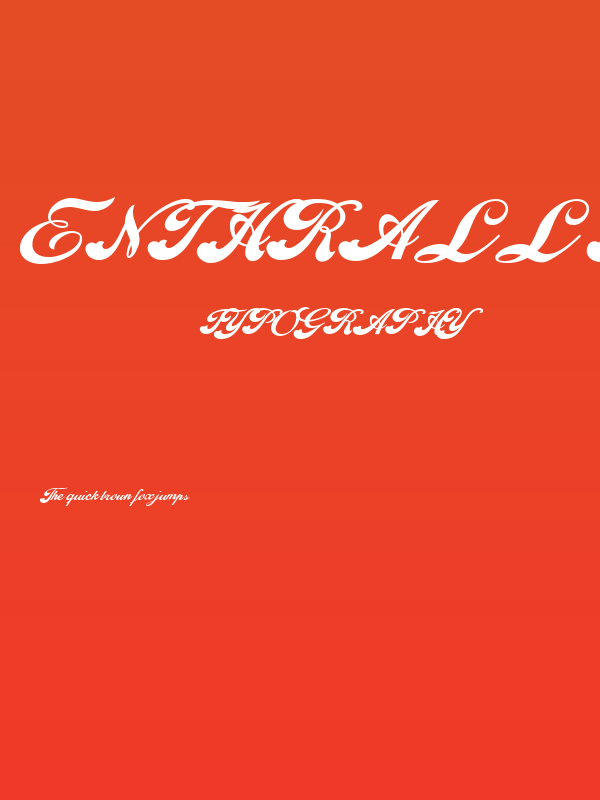 Enthrall Bold Personal Use Poster