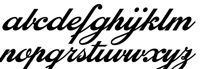 Enthrall Bold Personal Use Font LOWERCASE