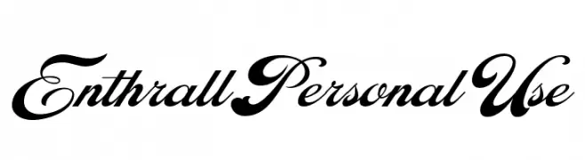 Enthrall Personal Use  Frei Schriftart Herunterladen