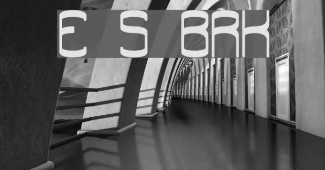 Enthuse Solid BRK Font examples