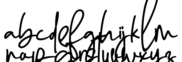 Enthusiast Behavior Font LOWERCASE