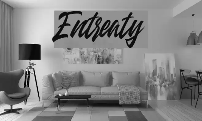 Entreaty Font examples