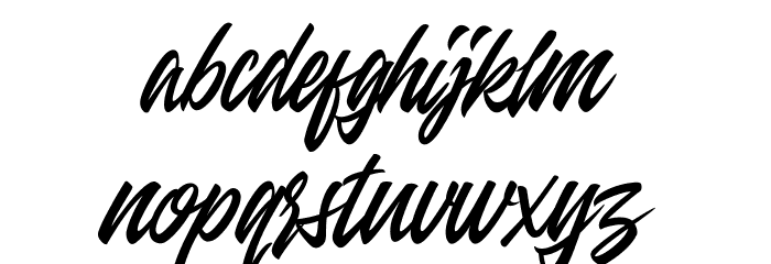 Entreaty Font LOWERCASE