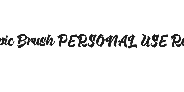 Entropic Brush PERSONAL USE Regular Logo