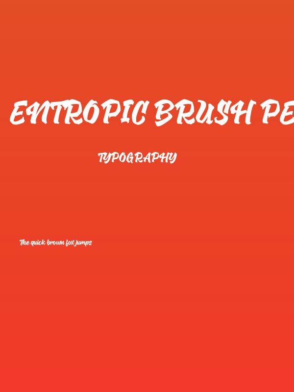 Entropic Brush PERSONAL USE Regular Poster