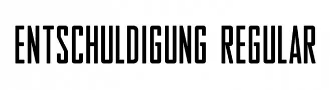 Entschuldigung Regular  لخطوط تنزيل