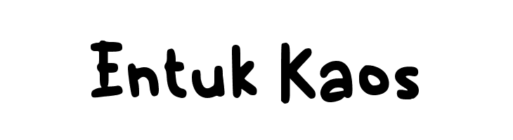 Entuk Kaos  フリーフォントのダウンロード