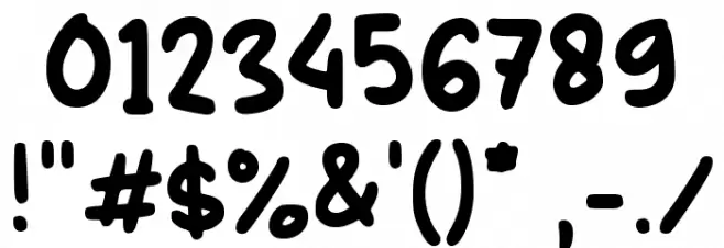 Entuk Kaos Font OTHER CHARS