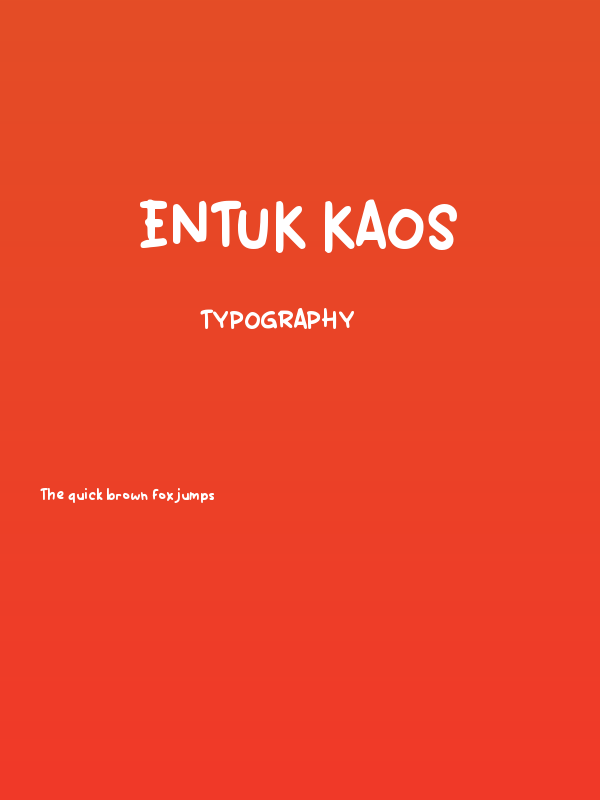 Entuk Kaos Poster