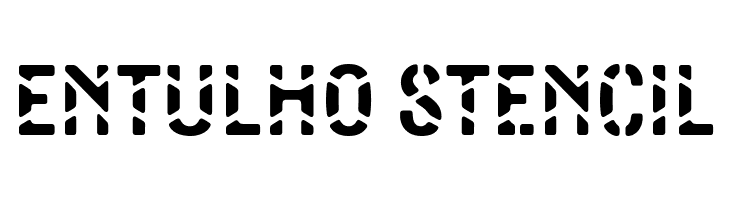 Entulho Stencil  لخطوط تنزيل