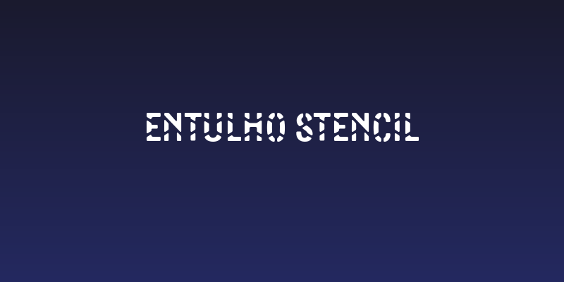 Entulho Stencil Social Header