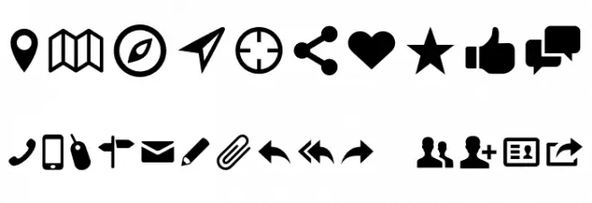 Entypo Font OTHER CHARS