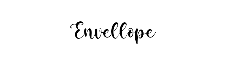 Envellope  フリーフォントのダウンロード