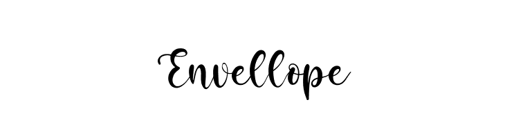Envellope  Frei Schriftart Herunterladen